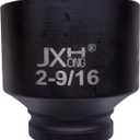 3/4" Drive 2-9/16" Impact Socket, 6-Point, Heat Treated Cr-V Alloy Steel