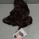 Brown Curly Bob Wig with Bangs, Pre-Styled Natural Synthetic Hair Wigs for Women, Heat Resistant Medium Length Wavy Wig for Daily & Party Use 55-inch