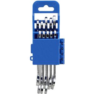 10 x Mini Wrench Set, 10-Piece Small Combination Wrench Set, Ignition Wrench, Micro&Lightweight, Metric Size: 4mm, 4.5mm, 5mm, 5.5mm, 6mm, 7mm, 8mm, 9mm, 10mm, 11mm, with Unique Wrench Organizer (Blue)
