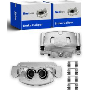 Brake Caliper Set Compatible With 2013-2019 Cadillac XTS,2008-2020 Escalade,2009-2014 Savana,Avalanche,Silverado,Sierra,Express,Suburban and more with 2PCS Left & Right- Front Side (10110A)