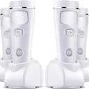 Enhon 4 Pack 4 in 1 LED Emergency Lights for Home Power Failure, Rechargeable Plug in Flashlight Motion Sensor Night Light, Automatic Turn On Power Outage Light for Home Hurricane Supplies (White)