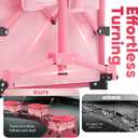 Sekey 220L Wagons Carts Foldable with Big All-Terrian Beach Wheels, Collapsible Heavy DutyWagon with Cup Holders, Extra Large Folding Wagon,Foldable Wagon for Camping, Garden, Sports.Pink