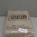 COSY HOMEER Edging Stair Treads Non-Slip Carpet Mat 28inX9in Indoor Stair Runners for Wooden Steps, Edging Stair Rugs for Kids and Dogs, 100% Polyester TPE Backing (10pc, Beige)