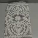 Embroidered Table Runner Boho Farmhouse Dresser Scarf Macrame Rustic Lace Doily with Tassel for Kitchen Indoor Outdoor Fireplace (Gray, 14 x 56 Inches)