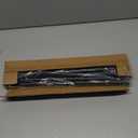 Curtain Rods 2 Pack 5/8 inch Black Curtain Rods for Windows 30 to 45 Inch with Brackets Easy to Install for Bedroom Living room Kitchen（30", 45"）