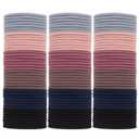 120 PCS Elastics Hair Ties of Mix Colors Series Set for Medium to Thick and Curly Hair,No Damage Hair Ponytail Holders,for Women or Girls(4mm)