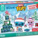 Funko Pop! Bitty Countdown Calendar: Stitch Holiday - 24 Days of Surprises - Collectible Vinyl Mini Figures - Mystery Box - Gift Idea - Holiday Present for Kids - Christmas or Birthday Countdown