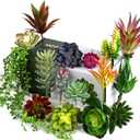 Faux Succulents Artificial Plants 16 Pack Lifelike Fake Succulent Plants Unpotted