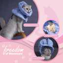 Cat Recovery Collar, Soft Adjustable Cone for Cats and Kittens, Lightweight Waterproof Elizabethan Collar for After-Surgery Care, Prevent Licking and Scratching, Neck Protector for PetsPink,M
