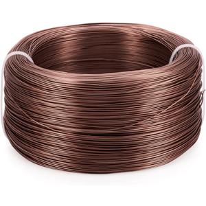 Cheriswelry 910 Feet 22 Gauge 0.6mm Aluminum Wire Bendable Metal Craft Wire Camel Flexible Soft Jewelry Beading Wire for Sculpting Armature Artistic Floral Garden Wrapping DIY Craft