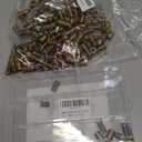 200pcs Threaded Inserts for Wood, 1/4"-20 5/16"-18 Screw in Nut Assortment Kit, Hex Drive Nut Insert for Home Office Furniture