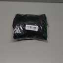 Blooming Jelly Womens High Waisted Bikini Set Tie Strap Jacquard Terry Cloth 2 Piece Swimsuit Modest Cute Retro Bathing Suit (Large, Black)