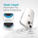 Speck Clear iPhone 15 Case - iPhone 16e Case - Slim Phone Case iPhone 15-6.1 inch - Compatible with iPhone 14 and 13 Case - Presidio Clear/Clear