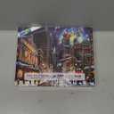 Blueforest Christmas Jigsaw Puzzle 1000 Pieces for Adults - 27.5x19.7 Inches City Night Scene with Santa Sleigh, Challenging Fun Adult Puzzles Home Decor