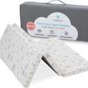 Babylicious Waterproof Pack and Play Mattress Topper | 38" x 26" x 1.5" | Trifold Style - Breathable Soft Plush Foam - Portable Mattress Topper- Baby Foam Mattresses for Babies