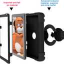 Compatible with Amazon Fire HD 8 2020/2022 Tablet CaseRugged Kids Case with Stand Lightweight Shockproof Kids Friendly Tablet Cover Black