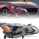 Halogen Headlights Compatible with 2019 2020 2021 2022 Nissan Altima Headlamp Replacement for NI2503265 (Right Passenger Side)