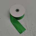 Solid Color Double Faced Green Satin Ribbon 2" X 50 Yards, Ribbons Perfect for Crafts, Wedding Decor, Bow Making, Sewing, Gift Package Wrapping and More