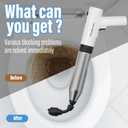 Electric Toilet Plunger,Unclog In One Shot,Remover For Bathroom,Kitchen Pipes Clog,High Pressure Air Plungers For Bathroom Heavy Duty