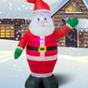 AJY 4ft Christmas Inflatable Santa Claus Inflatable Holiday Lighted Blow up Lighted Santa Claus Yard Decoration Suitable for Christmas Indoor and Outdoor
