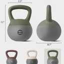 PAETA Soft Kettlebell for Home Fitness Anti-Slip Grip & Wide Handle Design,Soft Kettlebell Set, Gentle Floor-Friendly Impact  10lbs, 15lbs, 20lbs, for Home Functional Training