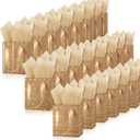 Tenare 24 Pcs Small Gift Bags Mini Metallic Paper Bags Bulk Tiny with Handles Tissue Paper for Jewelry Gift Wrapping St Patrick's Day Easter Spring Party Supply(42.754.5 Inch,Brown Gold)