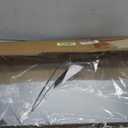 Door Mirror, Full Length Over The Door, 14"x 48" Hanging, Arched, Vertical, Wall, Full Body, Black (48"L x 14"W)