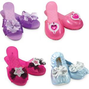 Melissa & Doug Role Play Collection, Step in Style! (Set of 4 Pairs, Frustration-Free Packaging), Multi-colored, Standard