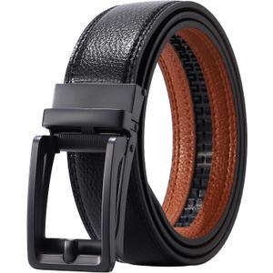AWAYTR Ratchet Dress Belt for Men - Adjustable Comfort Click Belts for Jeans with Slide Buckle