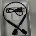 YouthWhisper Bone Conduction Headphones Bluetooth, Wireless Open-Ear Headset with Microphones,Titanium Lightweight Sweat Resistant, Answer Phone Call Sports Earphones for Running Hiking Bicycling