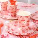 170 PCS Cherry Birthday Party Supplies Serves with 24 Includes Plates and Napkins,Banners,Cups and Tablecloth, Birthday Decorations(Cherry)