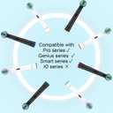 Replacement Toothbrush Heads Compatible with Oral B Pro 1000 Electric Toothbrush,Replacement Brush Heads Refill for Genius X,Smart 1500,Pro 5000,16 Count (White)