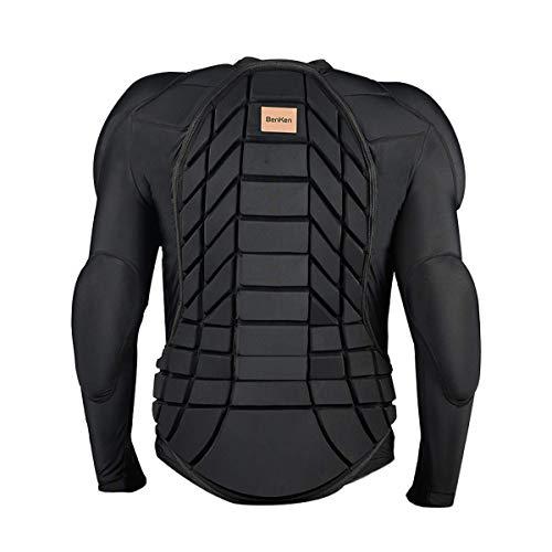 BenKen Men's Women's Professional Anti-Collision Sports Shirts Motorcycle Protective Jacket Full Body Armor Protector Back Protector for Skateboarding Skating Snowboarding Cycling, Medium
