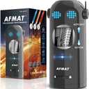 AFMAT Fully Automatic Electric Colored Pencil Sharpener - 7-11.5mm, Auto In & Out, Rechargeable Hands-Free with Dotted Eyes, Robot Pencil Sharpener for Kids, Blue