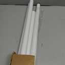 41 to 185 Inch Tension Curtain Rod No Drill White Shower Curtain Rod Extra Long Heavy Duty Tension Rod for Windows, Patio, Bathroom - Renter Friendly Adjustable Curtain Rods