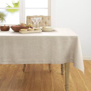 Solino Home Linen Tablecloth 60 x 144 Inch - 100% Pure Linen Light Natural Table Cloth for Rectangular Tables - Athena, Machine Washable Cloth Tablecloth for Summer