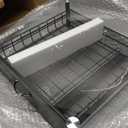 Restaurantware Restpresso 15.6 x 14.1 x 4.2 Inch Coffee Capsule Drawer 1 Heavy-Duty Pod Drawer - Holds 40 Nespresso Vertuo Capsules Glass Top Iron Espresso Pod Organizer Pods Not Included