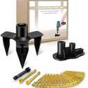 Noisy Floor Repair Kit with 100 Screws and 5 Tools - Eliminate Squeaky Noise Under Carpeted, Hardwood, Vinyl, and Linoleum Floors - Squeak No More Set