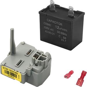 2319792 W10197428 W10189190 Refrigerator Start Relay Device Compatible with Whirlpool Ken-more Refrigerator Replaces W10128795 W10128791 WP2319792 W10197427