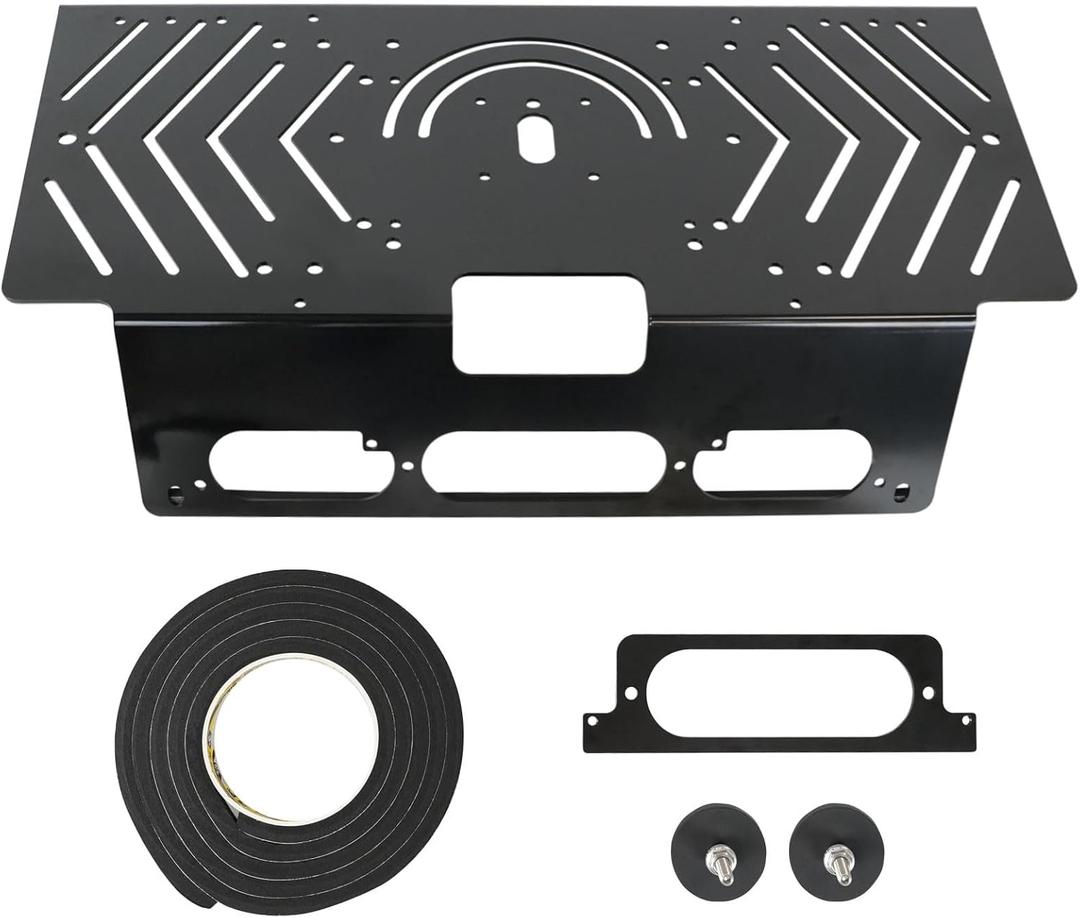 Drill-Free Light Bar Mount, Magnetic & Bolt-On Light Bar Mounting Brackets, Compatible with Ford F150 (2015+), F250 - F550 (2017+) Replace for Ford Accessories, Wireless CB Antenna Mount