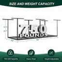 3x8 FT Overhead Garage Storage Rack,750LBS Weight Capacity