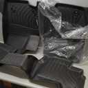 Binmotor-All Weather Car Floor Mats for 2024 2025 Toyota Landcruiser(Only 250 Model), 2 Rows Full Set, TPE Rubber Liners for 2025 Toyota Land Cruiser 250 Accessories Mats-Black