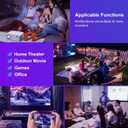 Mini Projector With Wifi and Bluetooth 1080P Full HD Projector, Wielio 2025 New 12000L 4K Support Outdoor Projector for Phone Movie Projector for Home Theater, Compatible with HDMI, VGA, USB, Laptop