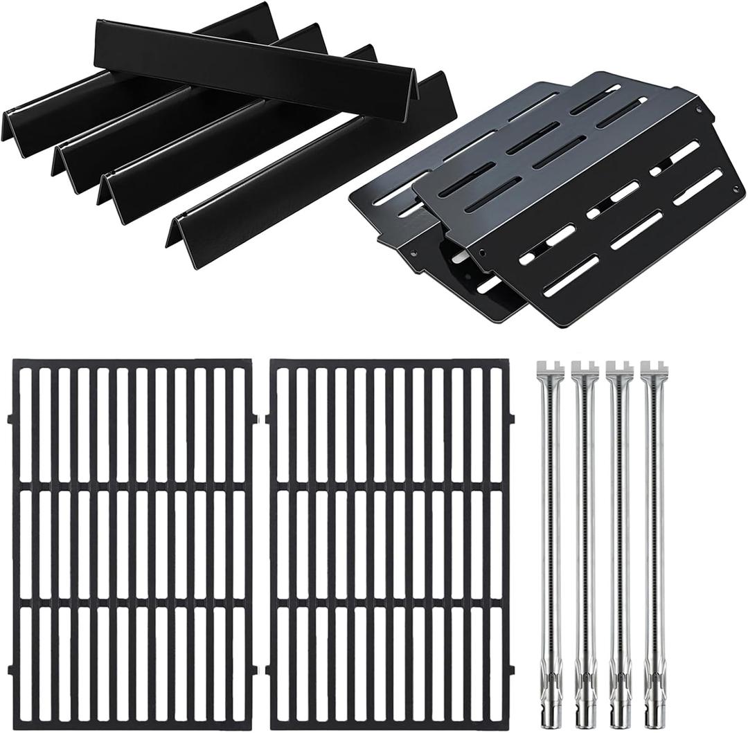 Genesis E-330 Grill Replacement Parts 4 Burners for Weber Genesis E-310 S-330 EP-330 300 Series Grill Parts 7524 Grates 7621 7620 Flavorizer Bars 65505 Heat Deflector 62752 Genesis 330 Sear Burner