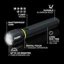 Energizer LED Flashlight Vision PRO, Ultra Bright 1000+ Lumens, IPX4 Water Resistant, Aircraft-Grade Aluminum LED Light, Rugged Metal Flash Light for Outdoors, Emergency Power Outage, Black