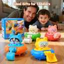 Baby Car Toys for One Year Old Boy Birthday Gift, Push and Go Cars for Toddlers 1-3 Newborn Infant 4pcs Vehicles Set for Kid 12-18 Months Toddler Toys First Birthday Gifts for 1-3 Year Old Boys Girls