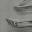 Zacool Vinyl Fence Hooks-4 Pack 5 x 10 Inches Heavy Duty White Patio Hooks Coated Steel Fence Hangers for Hanging Plants Bird Feeders,Lights,Basket,Pool Tools