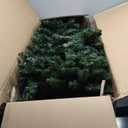 Pencil Christmas Tree with Memory Wire Branch Tips and Warm LED Lights 8Ft