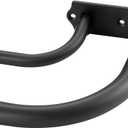 Matte Black Double Curtain Rods - 84-120 Inches, Wrap Around Design, Room Darkening, Adjustable 1-Inch Front and 5/8 Inch Back