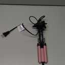 Farery Mini 3 Barrel Hair Waver - Portable Beach Wave Curling Iron for Short Hair, 1/2 Inch Ceramic Crimper with 3 Temp Settings & 30s Fast Heating, Dual Voltage Travel Hair Waver for Women, Pink